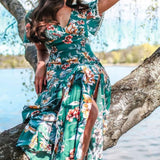 French Connection Evergreen Claribel Floral Maxi