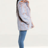 French Connection Golden Melange Danitanna Faux Fur Coat
