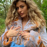 French Connection Golden Melange Danitanna Faux Fur Coat