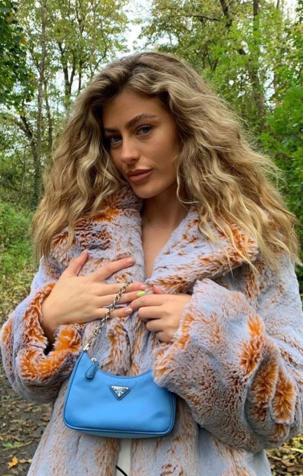 French Connection Golden Melange Danitanna Faux Fur Coat