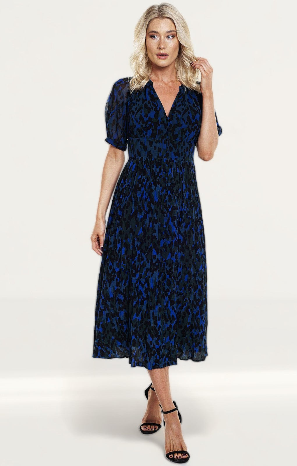 French Connection Inari Mix Printed Midi Dress