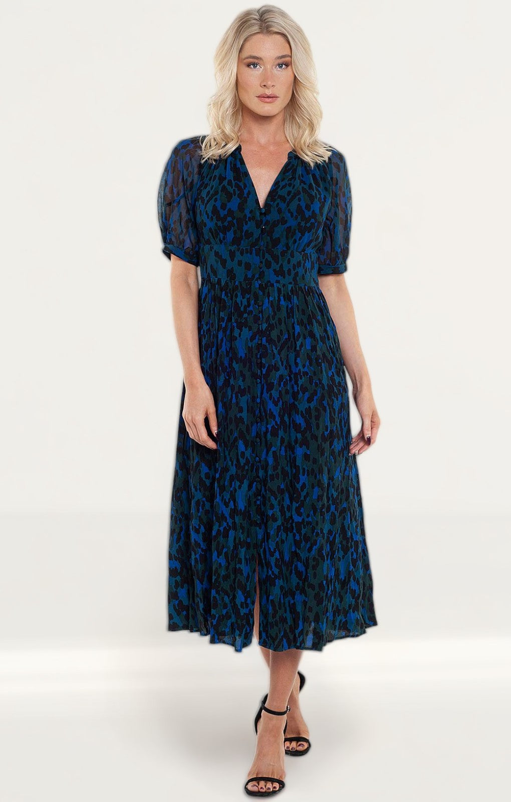 French Connection Inari Mix Printed Midi Dress