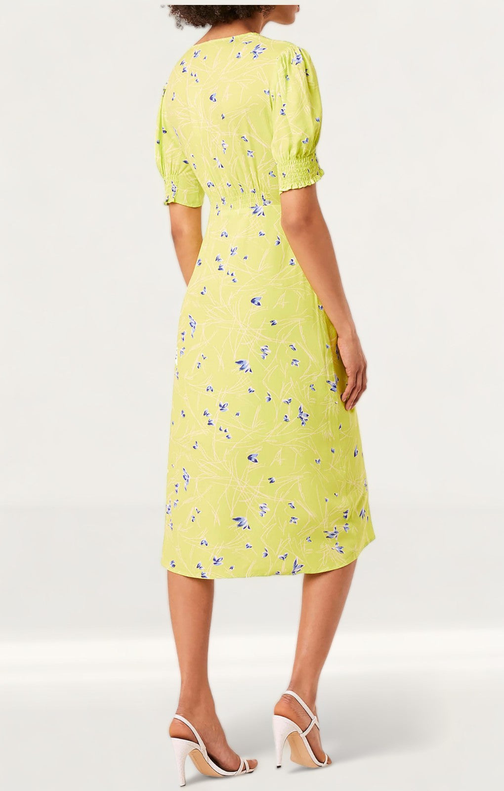 French Connection Lime Punch Ambar Printed Tea Dress product image