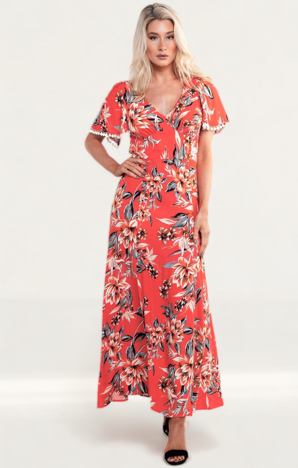 French Connection Poppy Claribel Floral Maxi