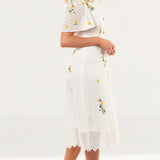 French Connection Summer White Eka Embroidered Dress product image