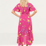 French Connection Very Berry Emina Drape Dress