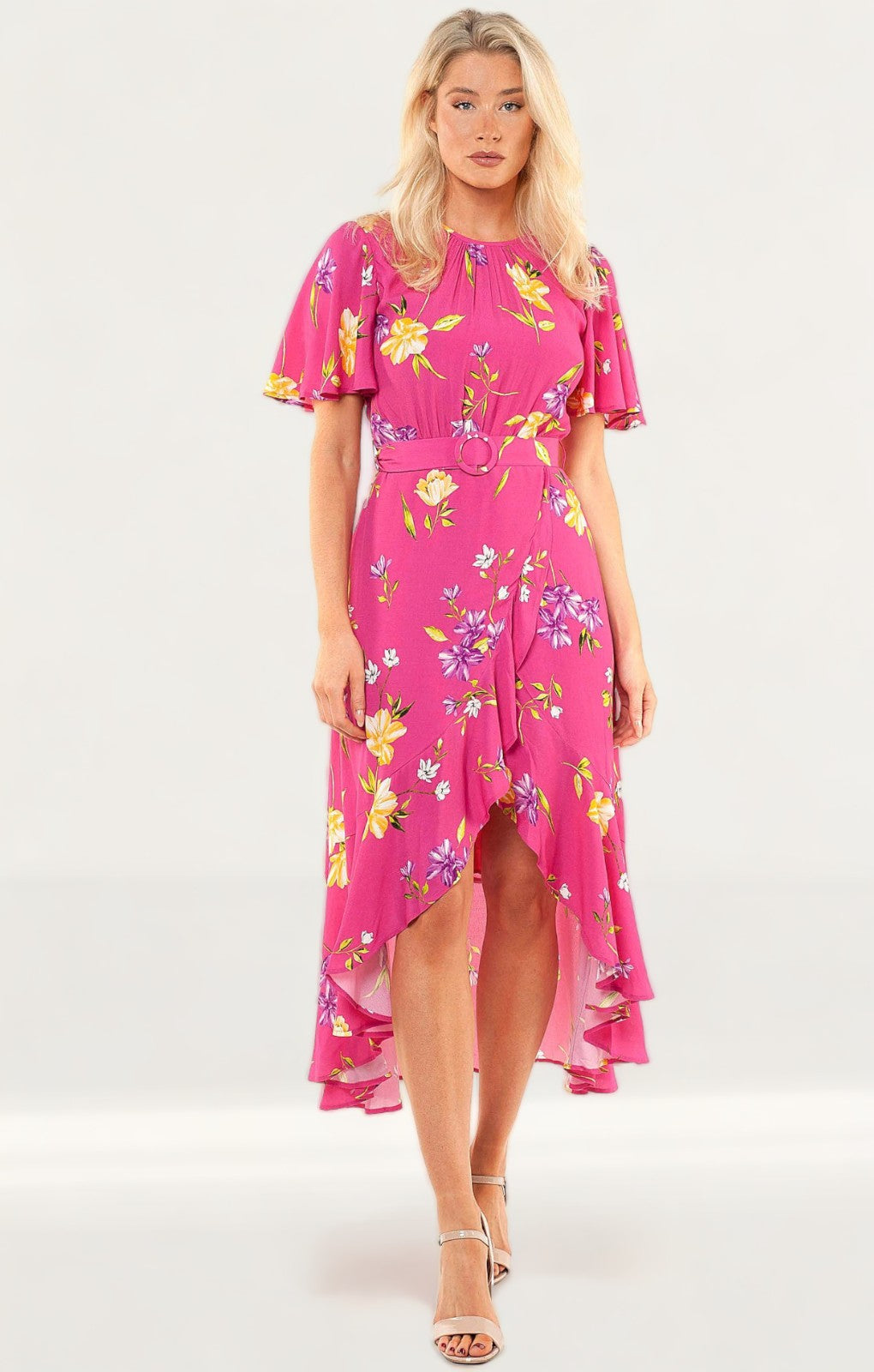 French Connection Very Berry Emina Drape Dress