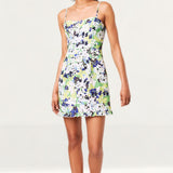 French Connection Vibrant Green Balbala Strappy Mini Dress