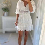 French Connection Biton Embroidery Mini Dress