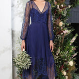 French Connection Clement Blue Bikita Lace Dress