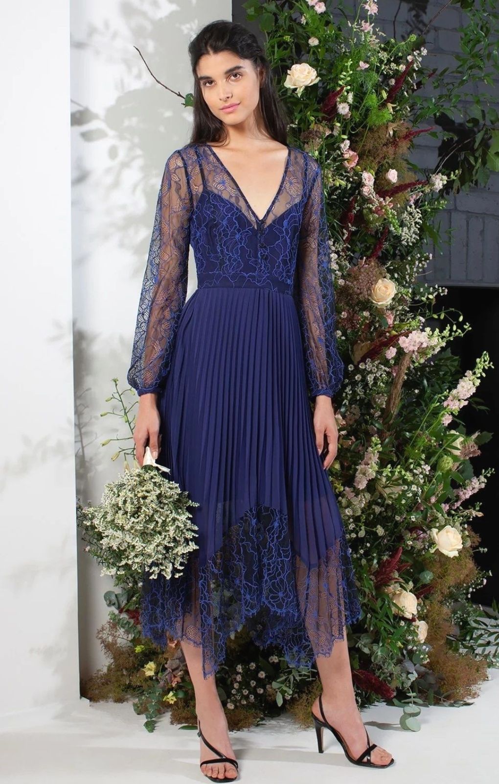 French Connection Clement Blue Bikita Lace Dress