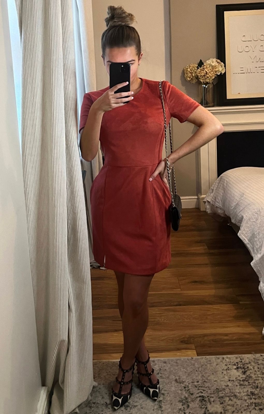 French Connection Patty Drape Mini Dress