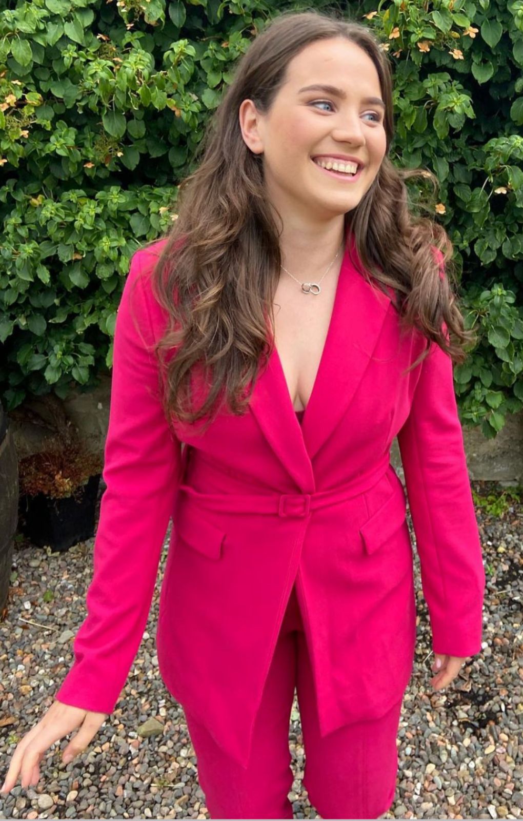 French Connection Pink Cerise Alia Whisper Co-Ord