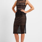 French Connection Ramona Lace Jersey Dress