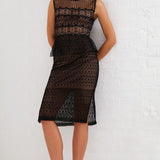 French Connection Ramona Lace Jersey Dress