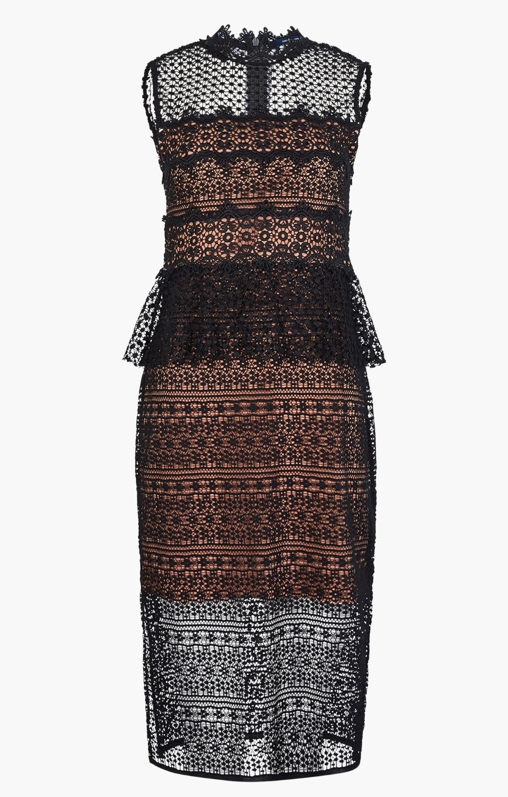French Connection Ramona Lace Jersey Dress