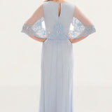 Frock & Frill Baby Blue Sequin Maxi Dress
