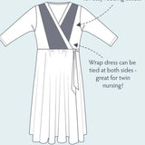 Frugi Jolie Maternity & Nursing Wrap Dress