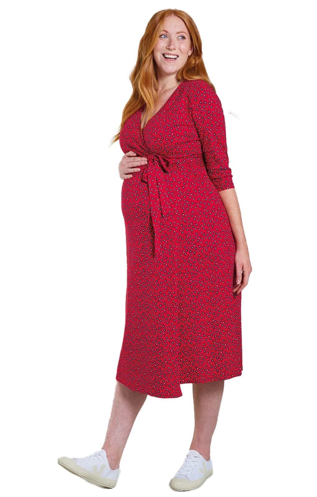 Frugi Jolie Maternity & Nursing Wrap Dress