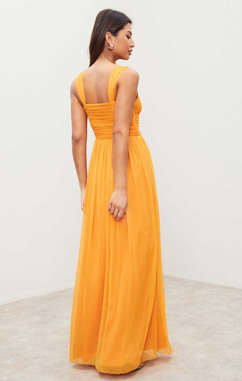 Lipsy Orange Empire Line Maxi Dress product image
