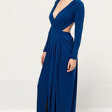 Gorgeous Couture Blue Cutout Maxi Dress product image