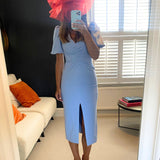 C/Meo Collective Blue Good Thing Midi Dress