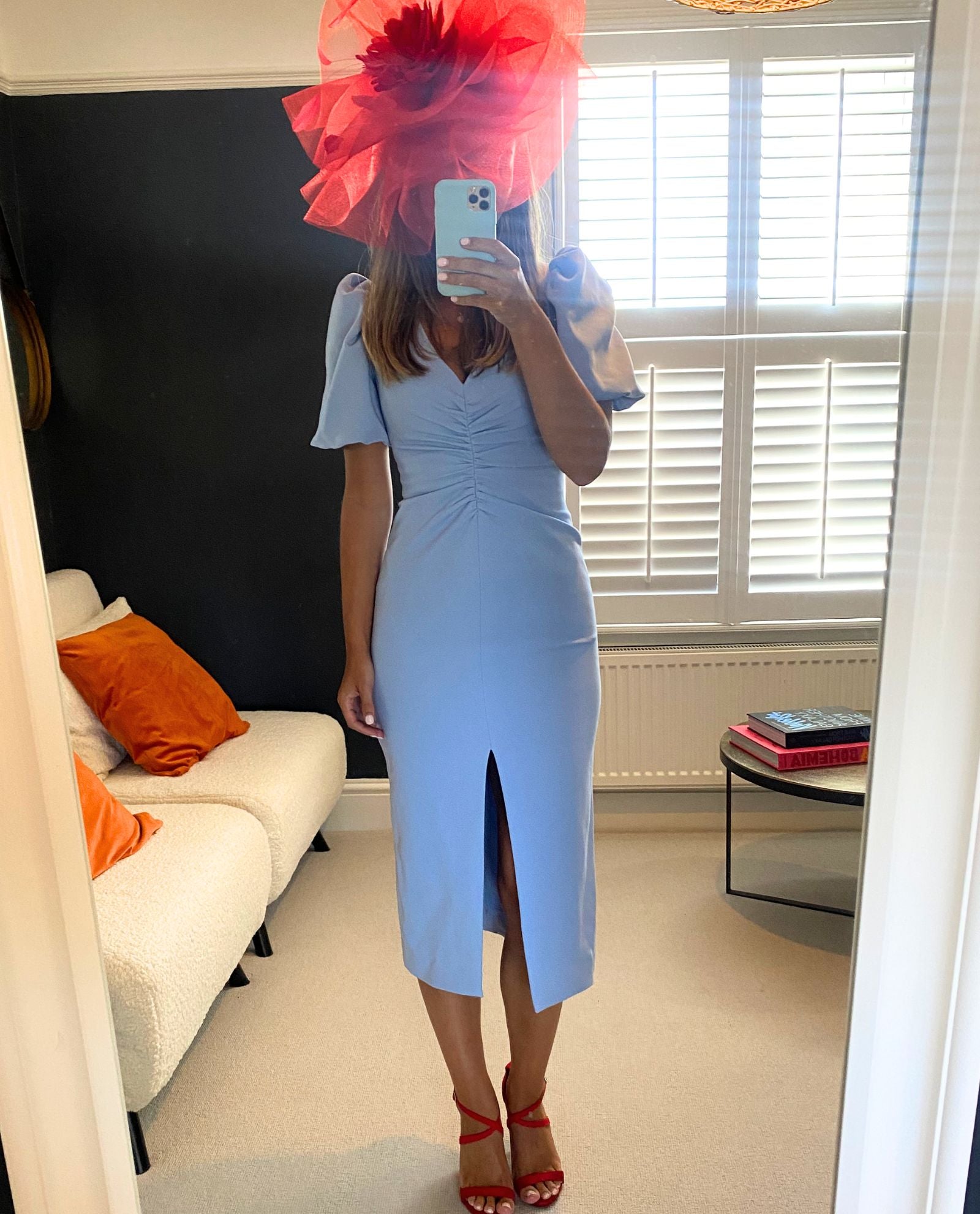 Rent C/Meo Collective Blue Good Thing Midi Dress | Hirestreet Rent C/Meo Collective Blue Good Thing Midi Dress | Hirestreet