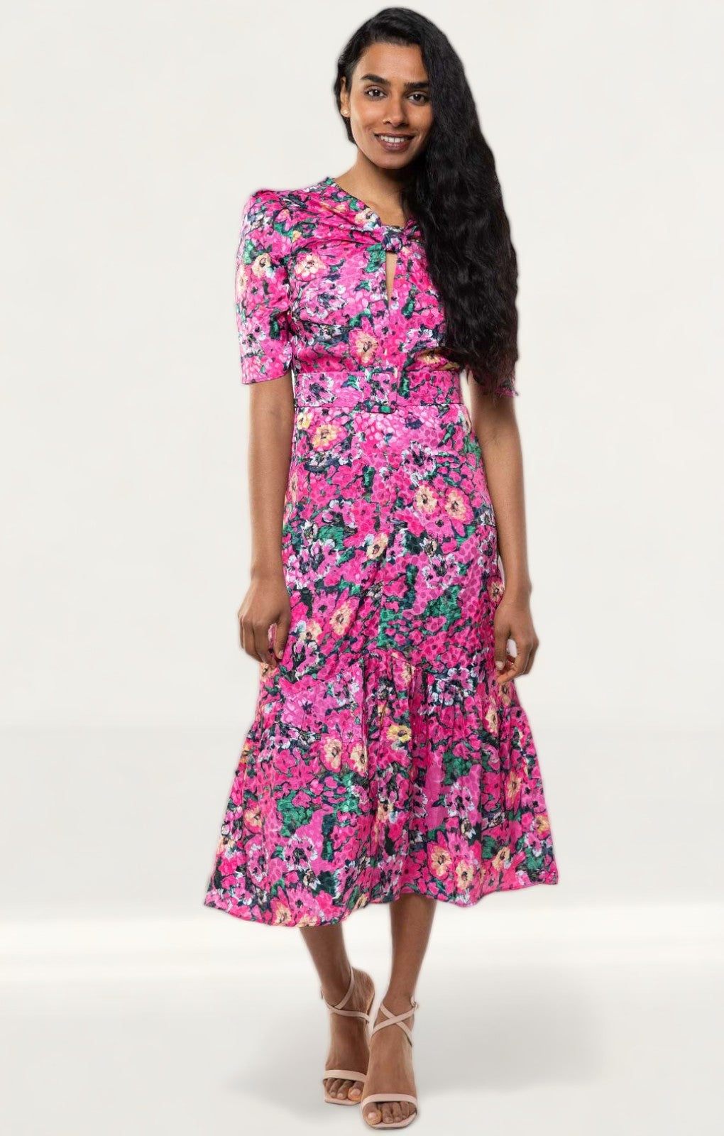 Hope & Ivy Pink Francine Dress