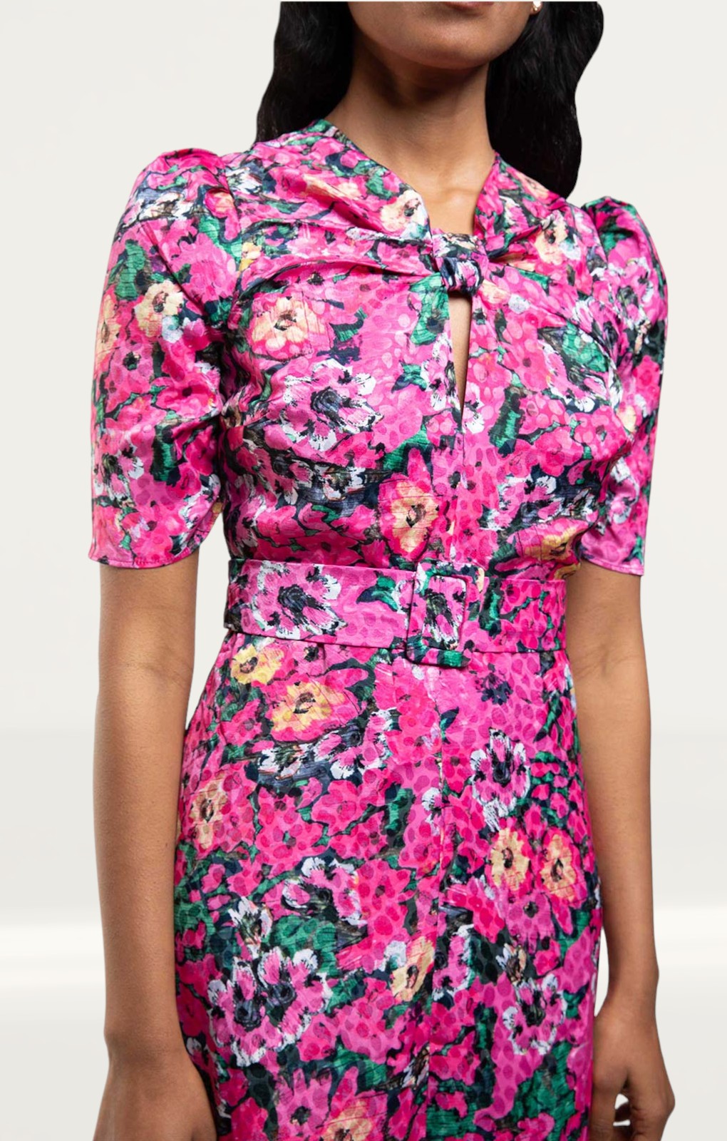 Hope & Ivy Pink Francine Dress