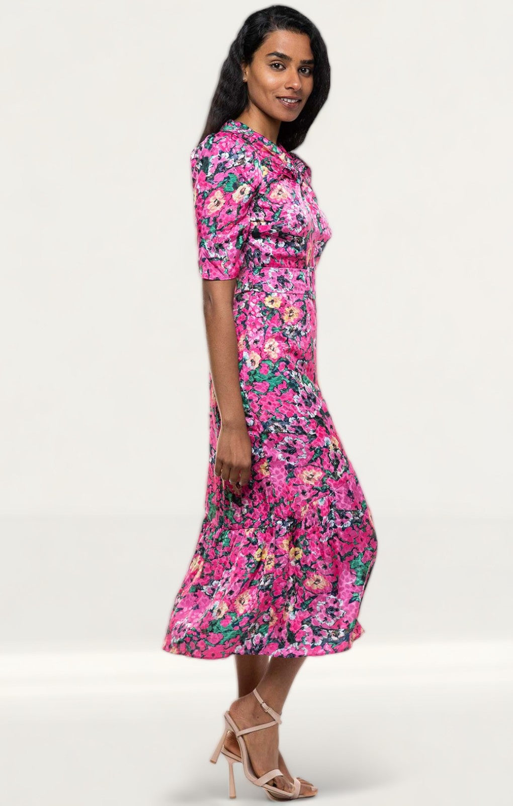 Hope & Ivy Pink Francine Dress