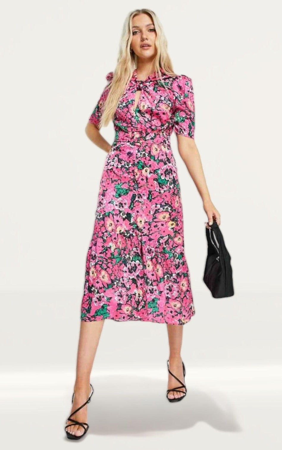 Hope & Ivy Pink Francine Dress