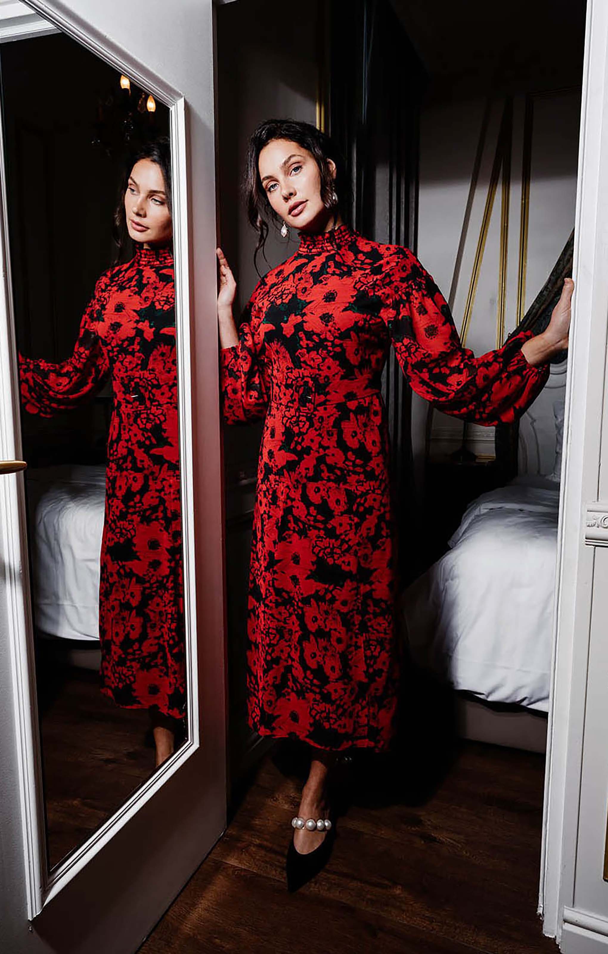 Hope & Ivy Red Gracie Dress
