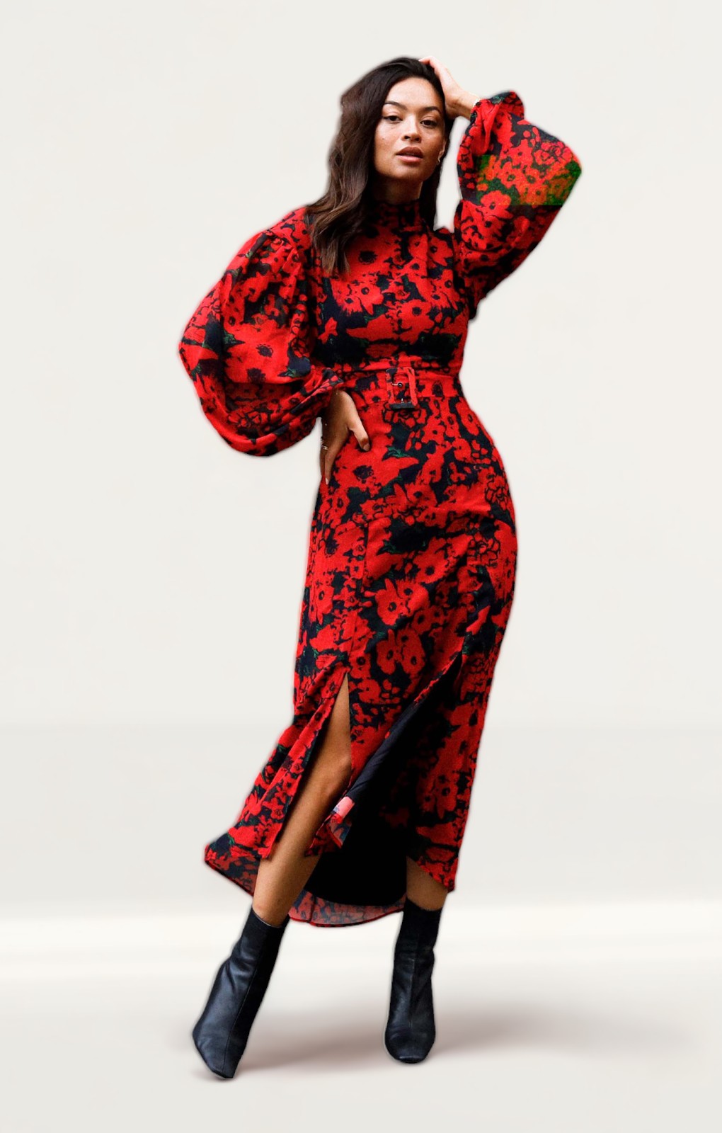 Hope & Ivy Red Gracie Dress