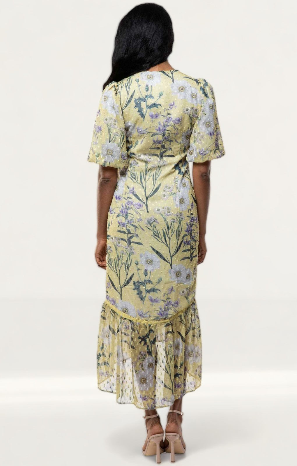 Hope & Ivy Yellow Luella Dress