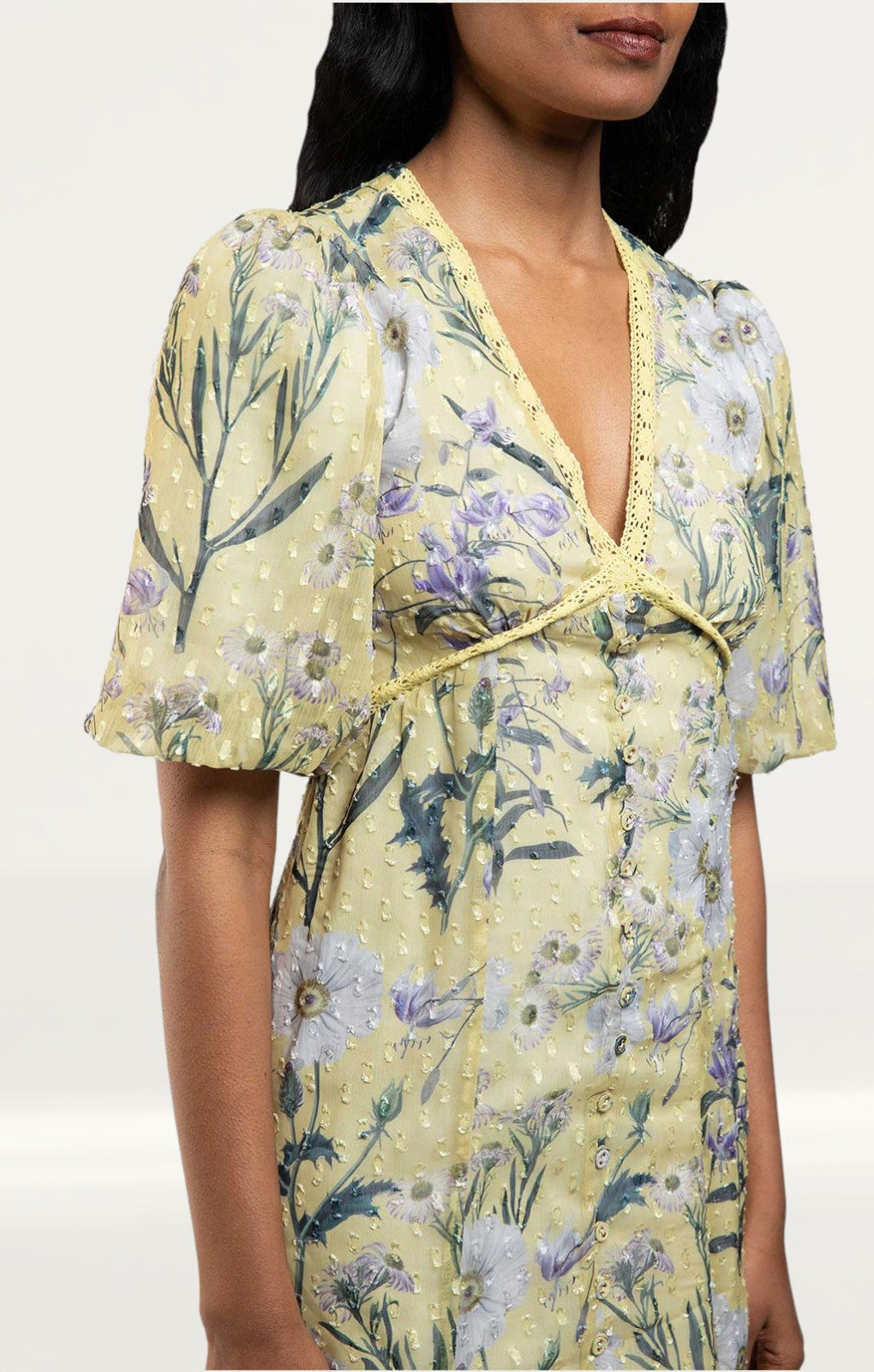 Hope & Ivy Yellow Luella Dress
