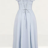 House of CB Jaime Soft Blue Broderie Anglais Midi SunDress product image