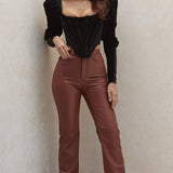 House Of CB Black Gracie Velvet Corset Top