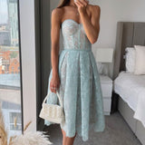 Nadine Merabi Turquoise Olivia dress