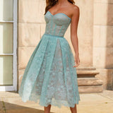 Nadine Merabi Turquoise Olivia dress