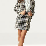 Little Mistress Keirah Houndstooth Fitted Blazer product image