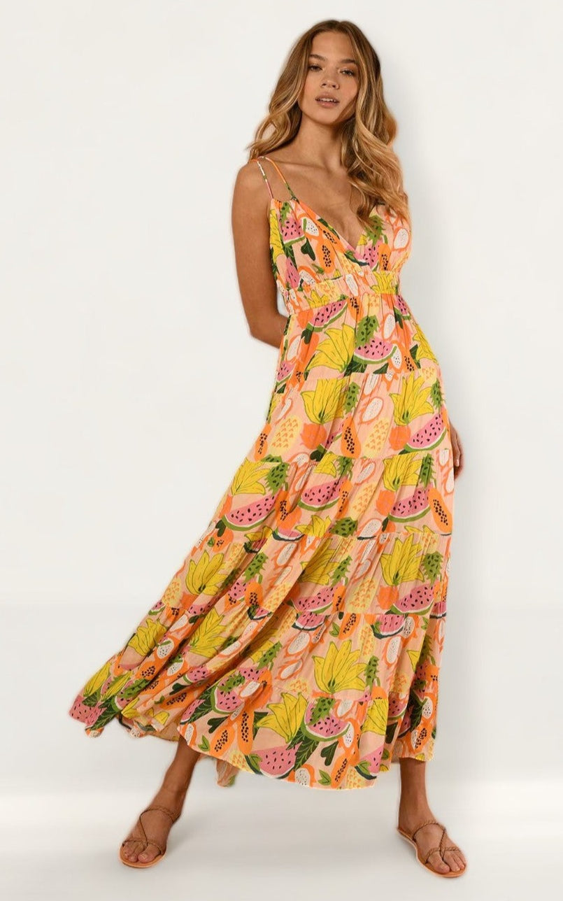 Hutch Lee Dress in Multi Fruit