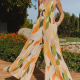 Hutch Zora Jumpsuit in Retro Geo Leaf