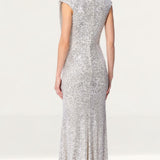 Jarlo Chloe Silver Maxi Dress product image