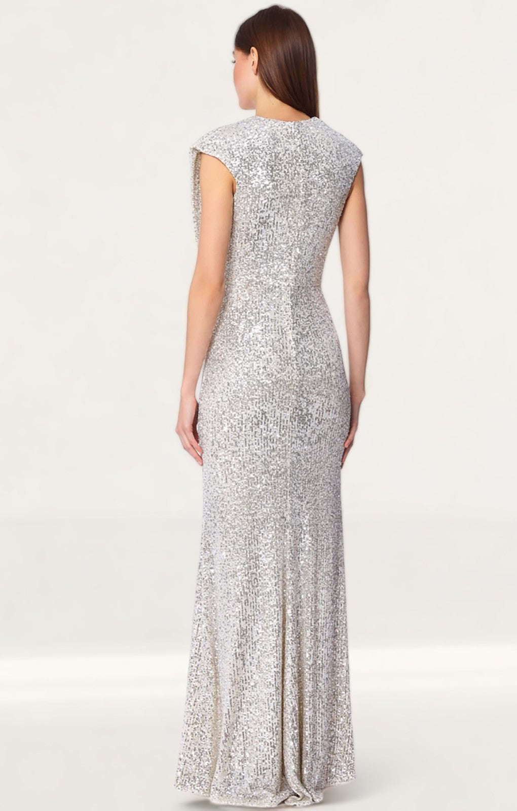 Jarlo Chloe Silver Maxi Dress