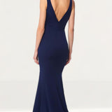 Jarlo Freida Navy Maxi Dress
