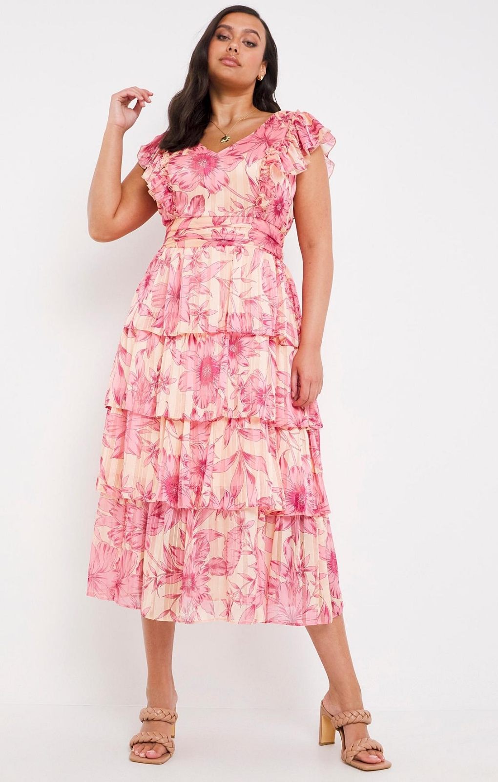 Simply Be Joanna Hope Tiered Printed Dress product image