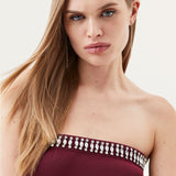 Karen Millen Embellished Bandeau Column Midaxi Dress product image