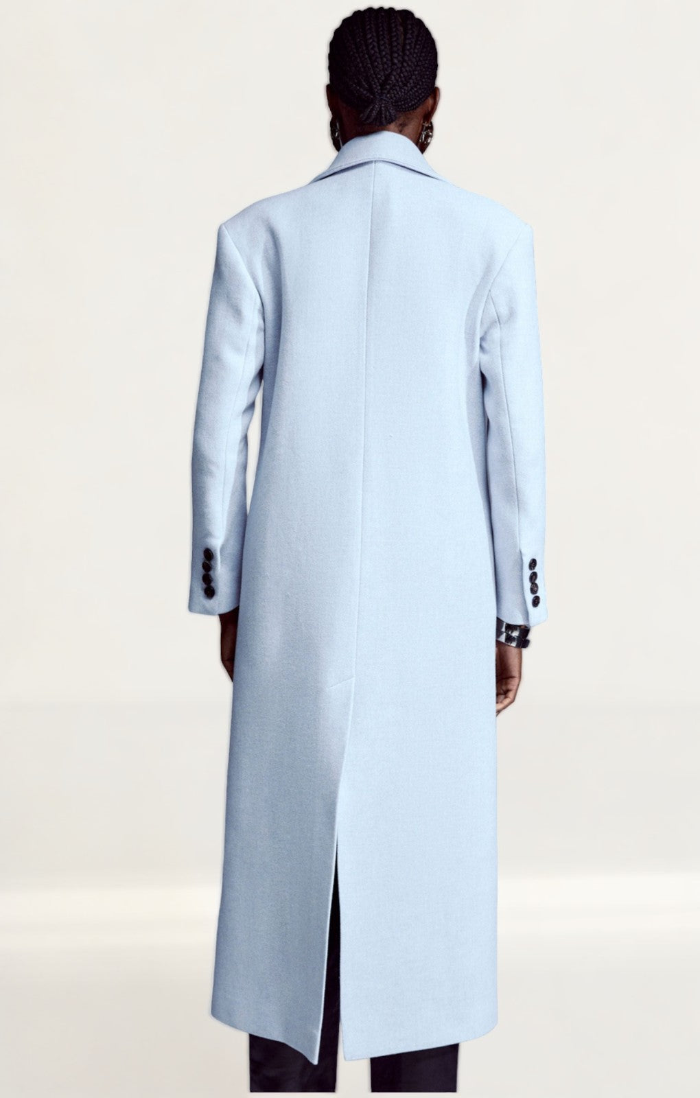 Karen Millen Italian Wool Blend Double Breasted Coat