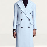 Karen Millen Italian Wool Blend Double Breasted Coat