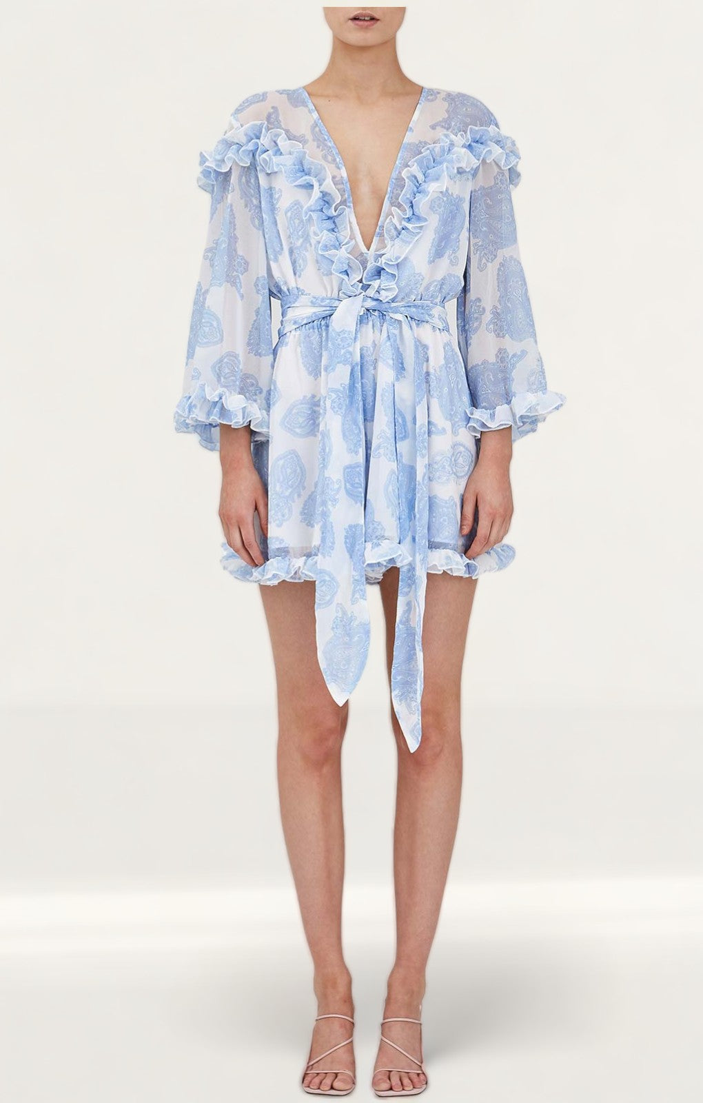 Keepsake The Label Blue Paisley Clearway Playsuit